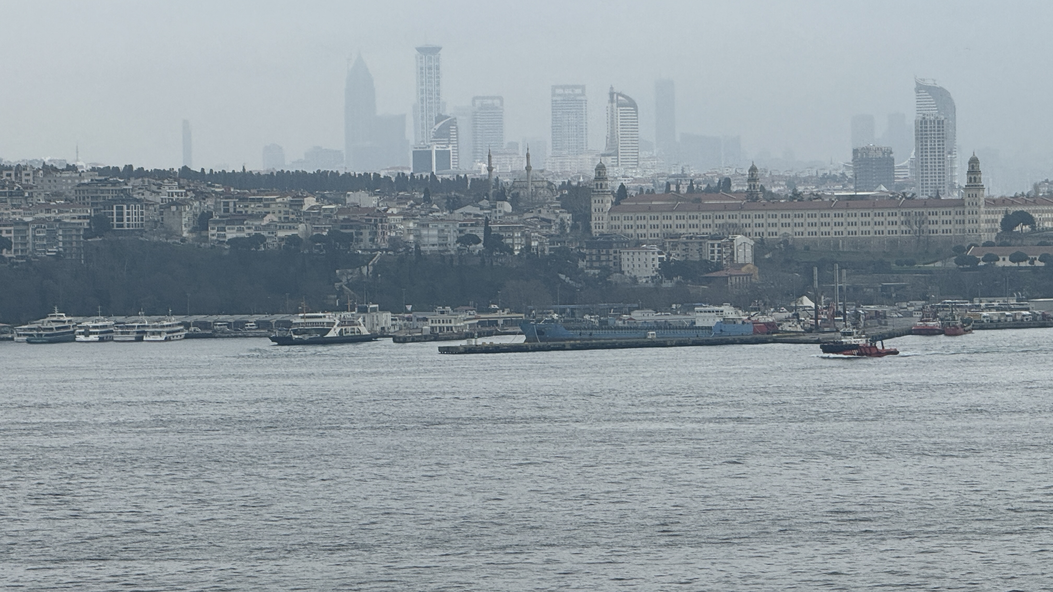 Foggy skyline